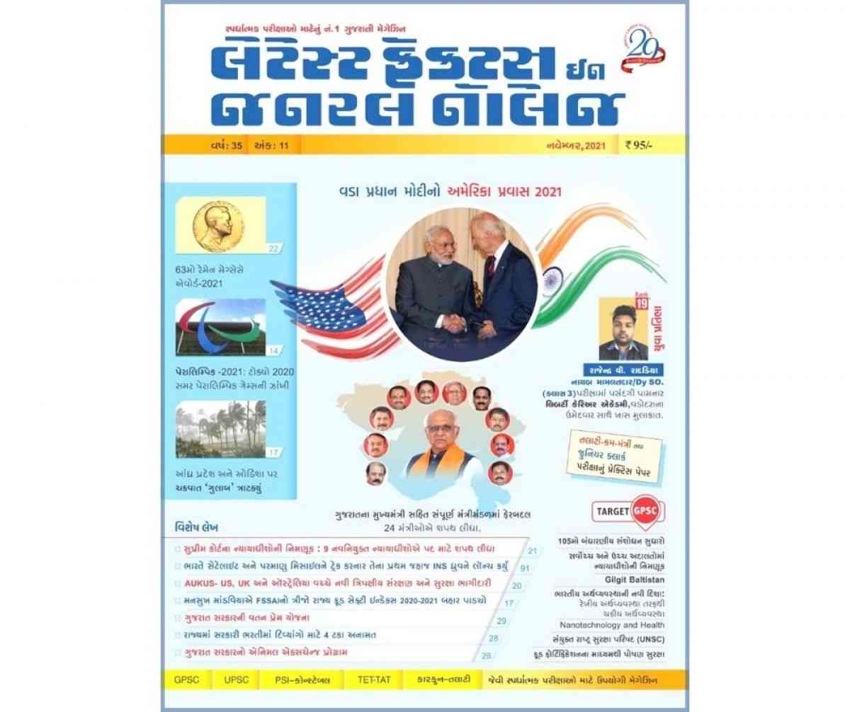 LGK Liberty Current Affairs – November 2021