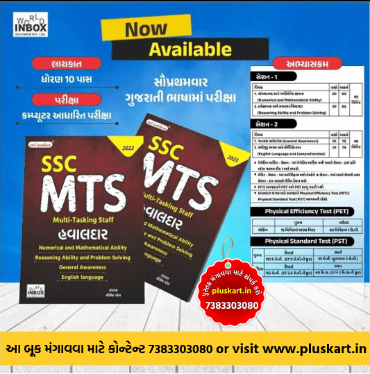 SSC MTS staff selection commission multi tasking in Gujarati World in box